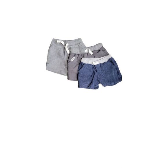 Simple Joys By Carters Boys Gray Blue Drawstring Bermuda Shorts Sz 18M Lot Of 3 - Picture 3 of 3
